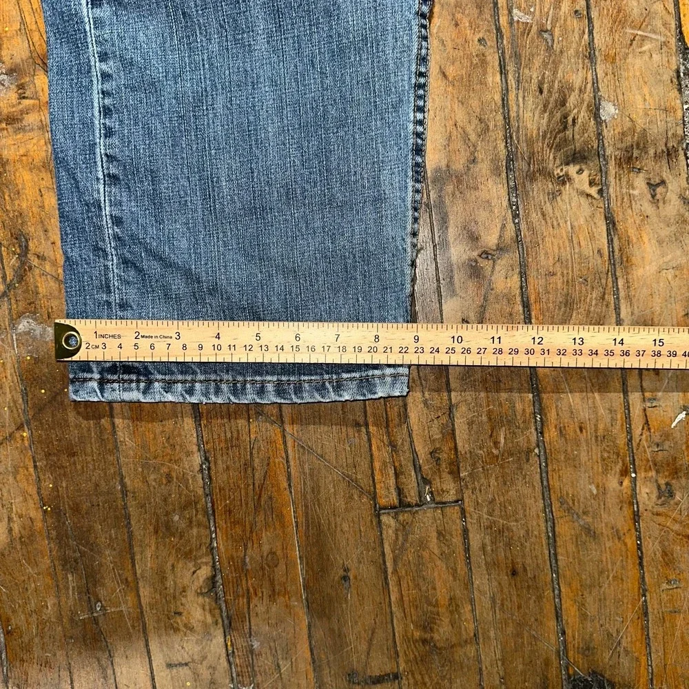 Levi's 505 Jeans Men's Size 40x32 Blue Denim Regular Fit Flat Front Straight Leg